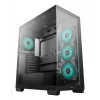 PC korpus DeepCool CG580 4F Midi Tower — ATX/ITX/MicroATX, karastatud klaas, 3×120mm+1×120mm ventilaatorid, 2×3.5-tolline ja 2×2.5-tolline, USB-A×2 USB-C×1, must