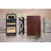 Nutitelefoniümbris man and wood Samsung Galaxy Note 8 jaoks — valge eebenipuu must viimistlus