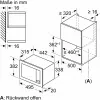 Sisseehitatud ainult mikrolaineahi Bosch BFL523MW3, 800 W, 20 L, valge, puute- ja pöördjuhtimine