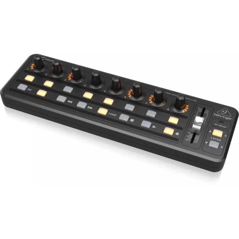 MIDI klaviatuur USB Behringer X-TOUCH MINI juhtimistüüp Nupud Pöördnupud Liugurid