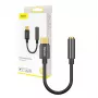 Kaablipistikupesa adapter Baseus CATL54-01 USB-C 3,5 mm pesale, must