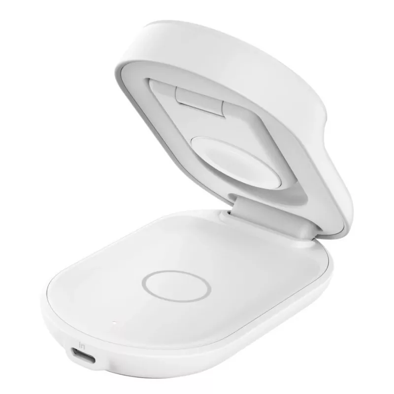 Sisetreilaadur Belkin UltraCharge 25w Qi2 3in1 Magnetlaadur EL valge ümmargune