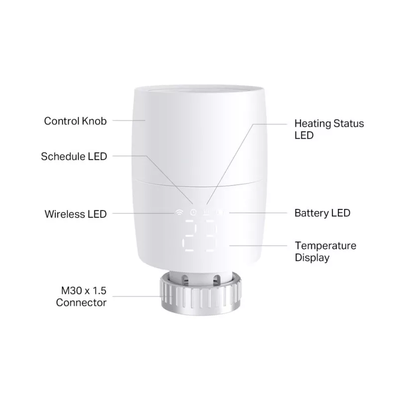 TP-Link Kasa KE100 nutikas termostaatiline radiaatoriventiil
