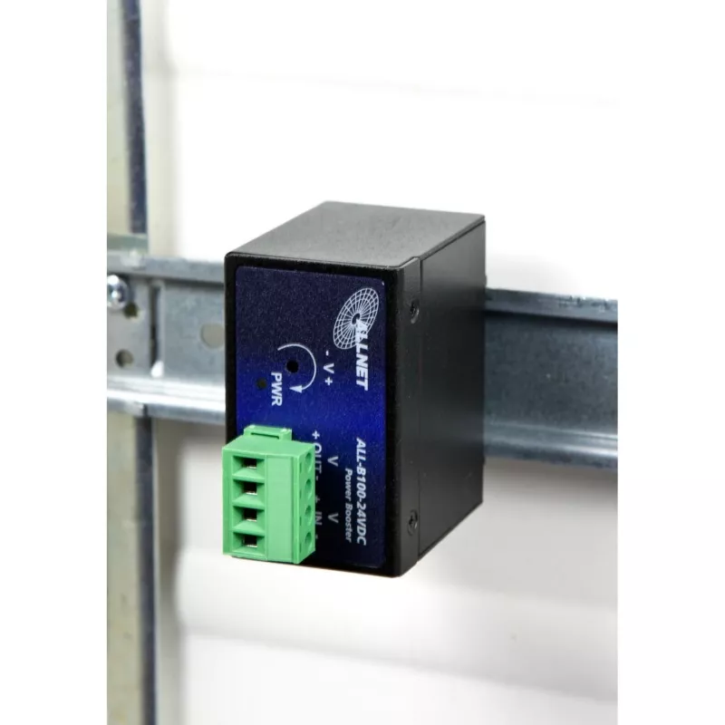 Alalis-alalisvoolu astmeline tõstemuundur ALLNET ALL-B100-24VDC: 24 VDC sisend, 48–55 VDC väljund, kuni 95 W