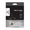 USB-andmekaabel Gembird USB A – USB C, 1 m, USB 3.2 Gen 1, valge