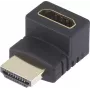 SpeaKa Professional HDMI-adapter [1x HDMI-pistik - 1x HDMI-pistikupesa] 270° ülespoole kaldu kullatud kontaktidega SpeaKa Professional (SP-7870128)