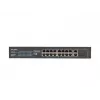 Haldamatu lüliti LANBERG RSFE-16P-2C-250 — 18-port Gigabit, 16x PoE+ (30W), 2x SFP, 250W, 1U, metall, riiulipaigaldus