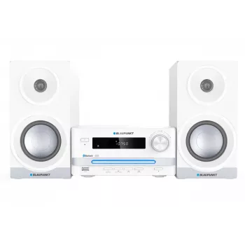 Kodu audio mikrosüsteem BLAUPUNKT MS16BT 15 W, CD/USB/MP3, Bluetooth, FM RDS, valge