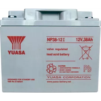 Yuasa NP38-12 - 38000 mAh - Suletud pliiaku (VRLA) - 12V - 14,2 kg - 165 x 197 x 170 mm (NP38-12)