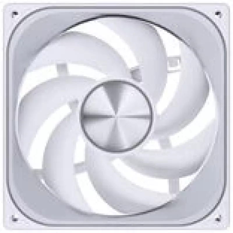 140mm Jonsbo ZA-140W PWM ARGB korpuseventilaator, valge, Infinity peegel