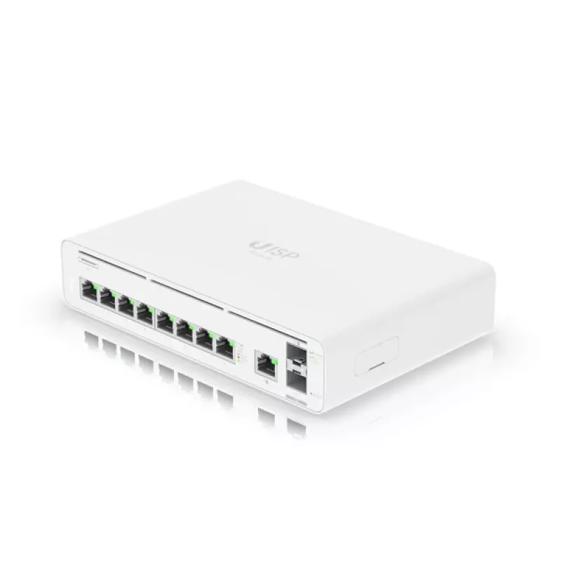 UBIQUITI UISP-Console-EU kontroller-lüliti-lüüs 2x 10G SFP+ 9x GbE RJ45