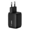 USB-C kaheportne laadija Belkin ENA007KQBK 65W — kahe USB-C PD laadimine sülearvutitele ja mobiilseadmetele