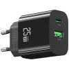 USB-laadija usams USA001629 25 W 1×USB-C + 1×USB-A kiirlaadimine