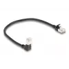võrgukaabel DeLOCK RJ45 Cat.6A 0.25m Must