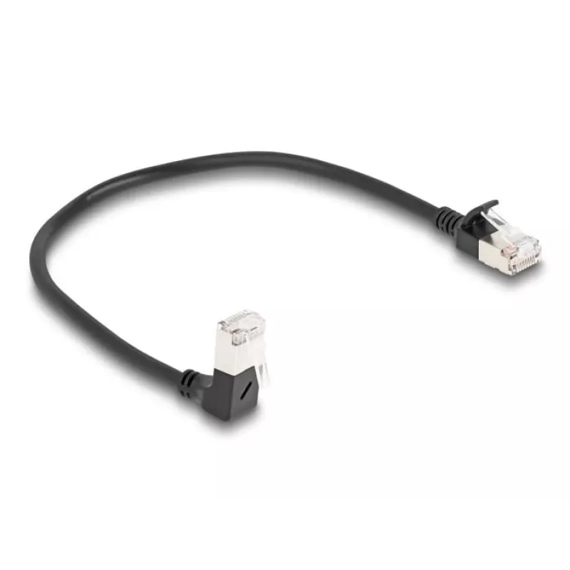 võrgukaabel DeLOCK RJ45 Cat.6A 0.25m Must