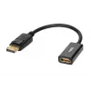 DisplayPort-HDMI-kaabliadapter IBOX iadp4k — DisplayPort (isa) HDMI-le (ema), sirged pistikud, 4K tugi, hõbedane