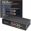 Etherneti kommutaator QOLTEC 52297 PoE RJ45 koos PoE üleslingi ja SFP-pordiga