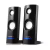 2-suunaline juhtmega arvutikõlar Audiocore AC860, 2.0 kanalit, 4 W RMS, USB-toide, 3,5 mm sisend, must