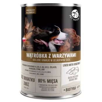 Märg koeratoit PetRepublic PET REPUBLIC Adult Medium & Large Liver with vegetables 1250 g