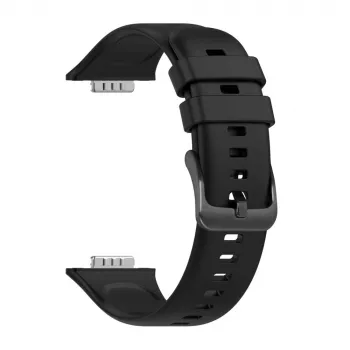 Silikoonrihm FIXED Huawei Watch Fit 2 jaoks – must, asendus pehme painduv rihm
