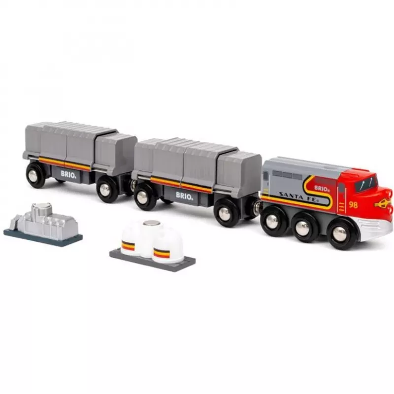 Train BRIO World Santa Fe rong Trains of the World mitmevärviline
