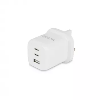 Dicota toiteplokk - kompaktne, GaN - 65 W - 5 A - PD 3.0 - 3 väljundporti (2 x USB-C, USB)
