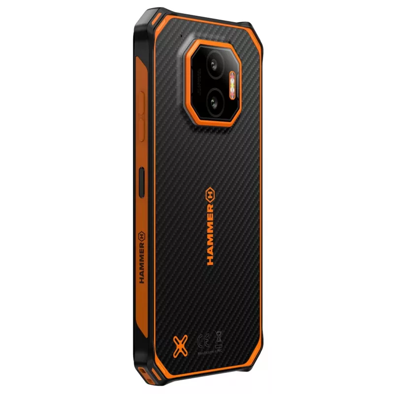 Nutitelefon HAMMER Energy X2 — Android 15, MediaTek Helio G81, 6.1 tolli 1560×720 IPS, 6 GB muutmälu, 128 GB, Dual SIM, 4G, 50 MP, 5000 mAh, IP68