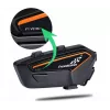 Peakomplekt FreedConn F1 V2 EU — Bluetooth 5.2, IP65, 1100 mAh aku, kuni 48 h kõneaeg, FM-raadio, mikrofon, klamber