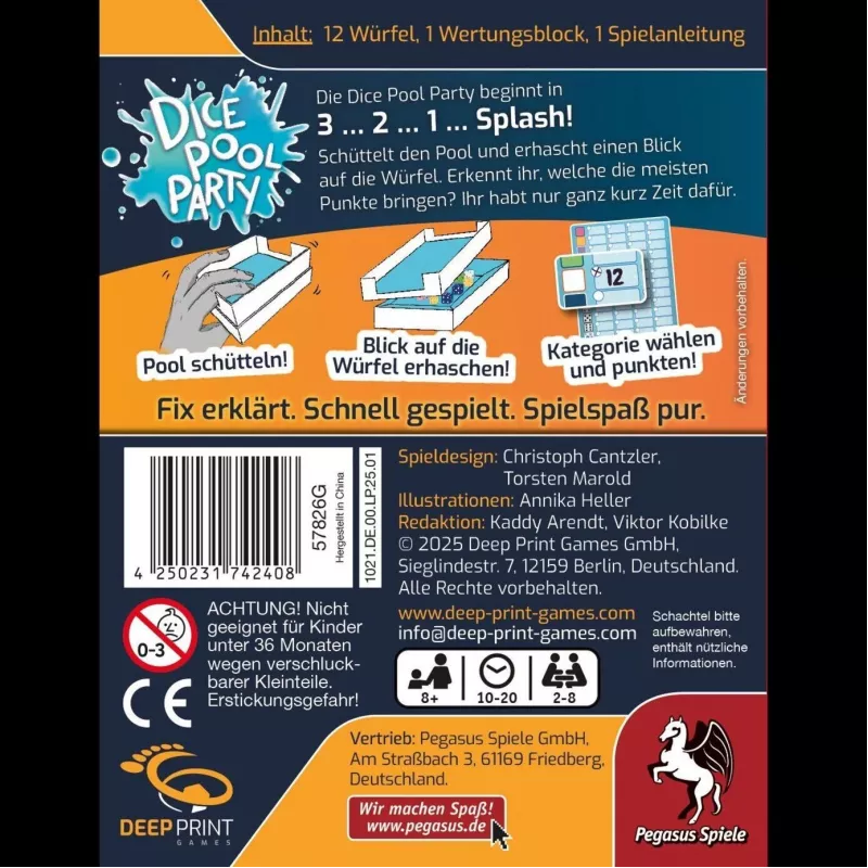 Deep Print Games: Dice Pool Party, täringumäng