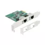 DeLOCK PCI Express x1 kaart 2 x RJ45 2,5 Gigabit LAN RTL8125 juhtmega Ethernet