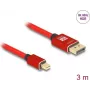 DeLOCK Mini DisplayPort–DisplayPort kaabel 8K 60 Hz 3 m punane metall