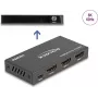 DeLOCK HDMI lüliti 2 x HDMI sisend 1 x HDMI väljund 8K 60 Hz Must