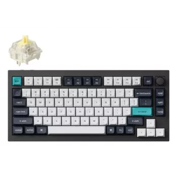 Mehaaniline klaviatuur Keychron Q1 Max 75% Banana lülititega, Carbon Black
