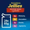 Märg kassitoit Felix Sensations Country Flavors in Jelly multipakend 24×85 g — märgtoit, 24 kotikest, 85 g tk, niiskus 82%