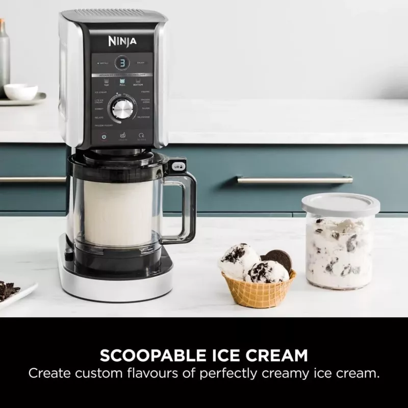 Ninja Creami Deluxe NC502CH, jäätisemasin ja jäätisetegija, must