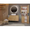 Vannitoa hoiukapp Top e shop NEL 1K DK ART KPL, tammepuu raam, 600×300×1740 mm, 5 riiulit, vabalt seisev
