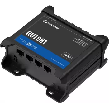 Ruuter TELTONIKA RUT981 CAT4 LTE Dual SIM eSIM 4x Ethernet Wi‑Fi Global