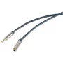 Audio kaabel ShiverPeaks SP30811-õhuke 0.75m 3.5mm Blue Chrome