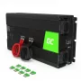 Auto võimsusmuundur roheline Cell INV22 — 1500 W, 12 V alalisvool 230 V vahelduvvooluks, 50 Hz, LED, aktiivne jahutus, must