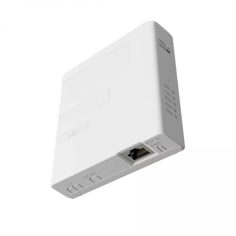 PoE-sisestaja MikroTik GPEN21 SFP-toega, Gigabit Ethernet (10/100/1000 Mbit/s), 2 RJ-45 porti, valge, 12–57 V sisend