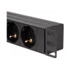 LogiLink - Stromverteilungseinheit (Rack - einbaufähig) - 3500 Watt - Eingabe, Eingang CEE 7/7 - Ausgangsanschlüsse: 8 (2 x USB, 8 x CEE 7/7) - 1U - 4