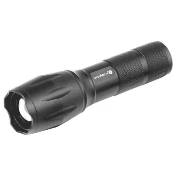 Taskulamp everActive FL600 — 600 lm, 10 W, alumiiniumkorpus, IPX4, 130 mm, 3×AAA, punane