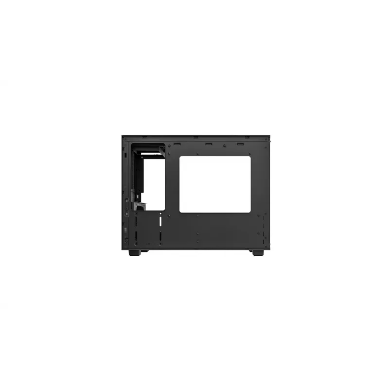 Arvutikorpus DeepCool CH160 PLUS Small Form Factor SFF ATX/mATX, karastatud klaas, USB-C, must