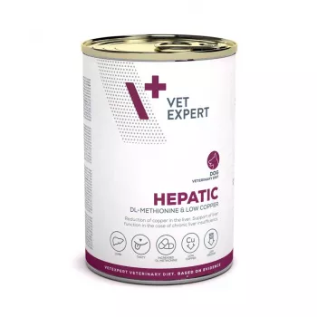 Märg koeratoit VETEXPERT Veterinary Diet Hepatic koertele, 400 g, maksa toetus, lihamaitse