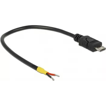 USB-kaabel DeLOCK 0,15 m Micro-USB B Must