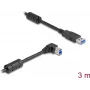 DeLOCK USB-kaabel Type-A-pistik Type-B isasele 90° täisnurkne 3 m