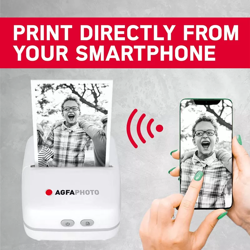 Printer AgfaPhoto Realpix Pocket P Thermal Valge