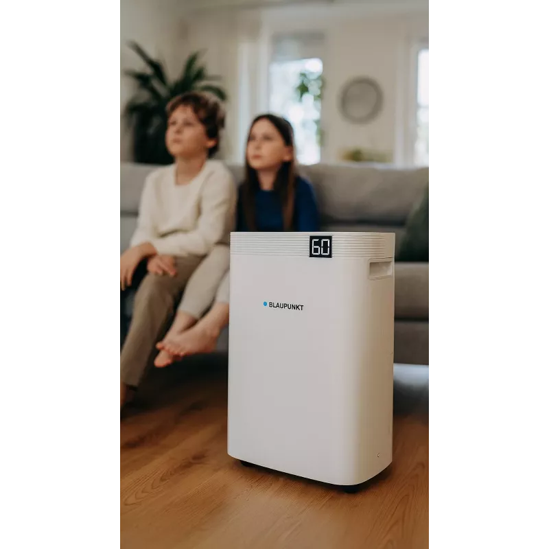 õhukuivati BLAUPUNKT ADH801 — 20 L päevas (max 36 L/24 h), 4,2 L paak, 600 W, R290, LED-ekraan