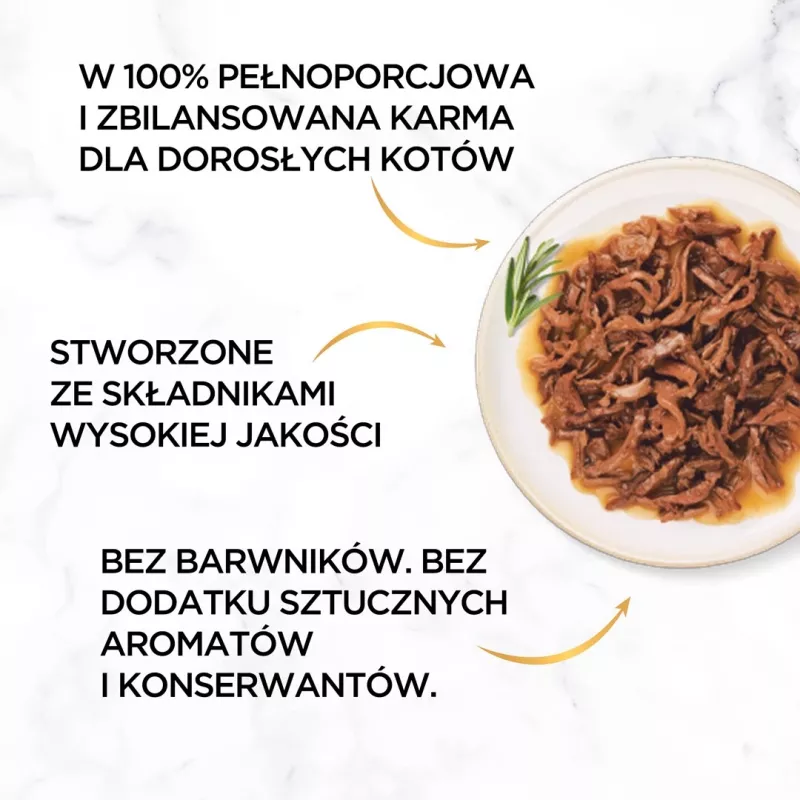 PURINA Gourmet Gold Succulent Delights Beef - märg kassitoit - 85g