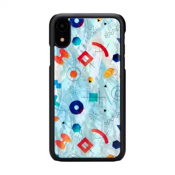Kaitsev telefoniümbris iKins iPhone XR-ile — Must Poppin Rock disain